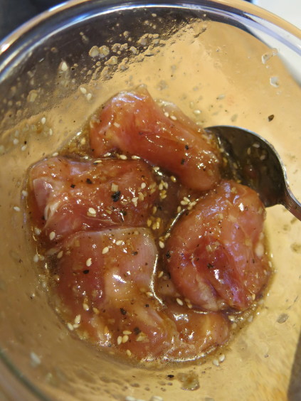 chicken in marinade_baipai cooking school_bangkok_Thailand